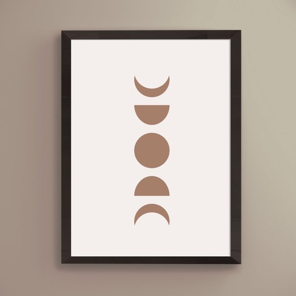 Modern Minimalist Abstract Geometric Wall Art Print Home Decor [No Frame] - Picture 1 of 7